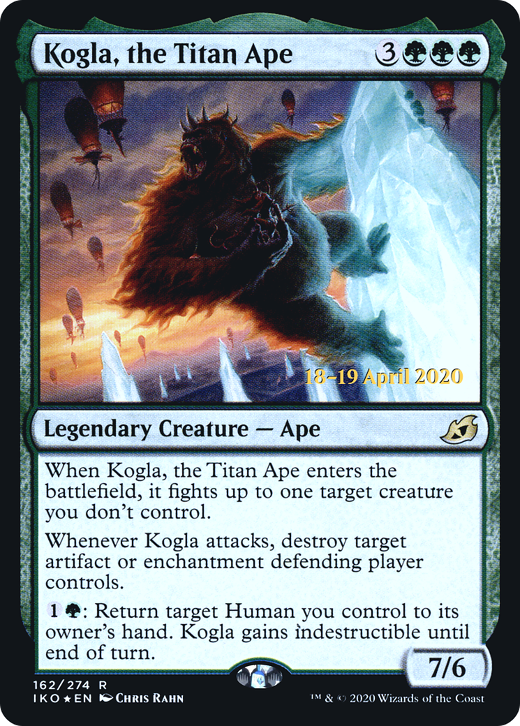 Kogla, the Titan Ape (PRE-162) [Ikoria: Lair of Behemoths Promos] Foil MTG Single Wizards of the Coast