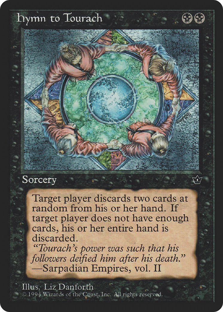 Hymn to Tourach (FEM-38B) [Fallen Empires] MTG Single Wizards of the Coast