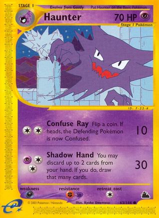 Haunter (63/144) - [Vintage: Skyridge] Pokemon Single Pokémon