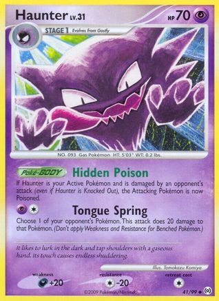 Haunter (41/99) [Platinum: Arceus] Pokemon Single Pokémon