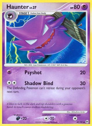 Haunter (42/99) [Platinum: Arceus] Pokemon Single Pokémon