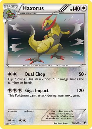 Haxorus (/101) Reverse Holofoil [BW: Noble Victories] Pokemon Single Pokémon