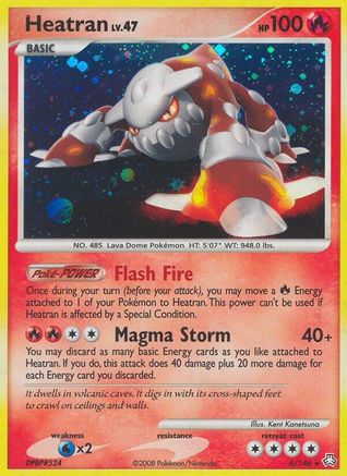 Heatran (6) (/146) Holofoil [DP: Legends Awakened] Pokemon Single Pokémon