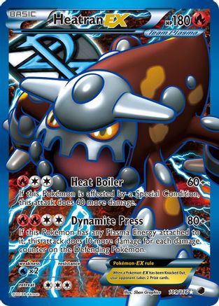 Heatran EX (Team Plasma) (Full Art) (/116) Holofoil [BW: Plasma Freeze] Pokemon Single Pokémon