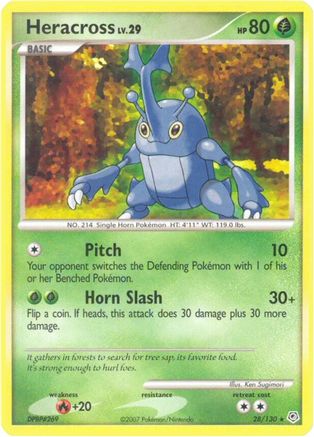 Heracross (/130) Reverse Holofoil [DP: Base Set] Pokemon Single Pokémon