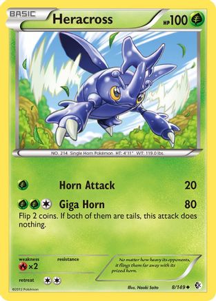 Heracross (/149) [BW: Boundaries Crossed] Pokemon Single Pokémon