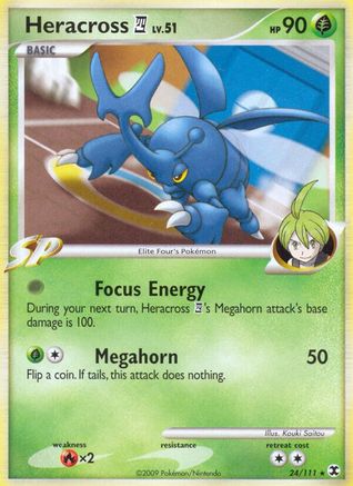 Heracross E4 (/111) Reverse Holofoil [Platinum: Rising Rivals] Pokemon Single Pokémon