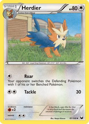 Herdier (/108) [BW: Dark Explorers] Pokemon Single Pokémon