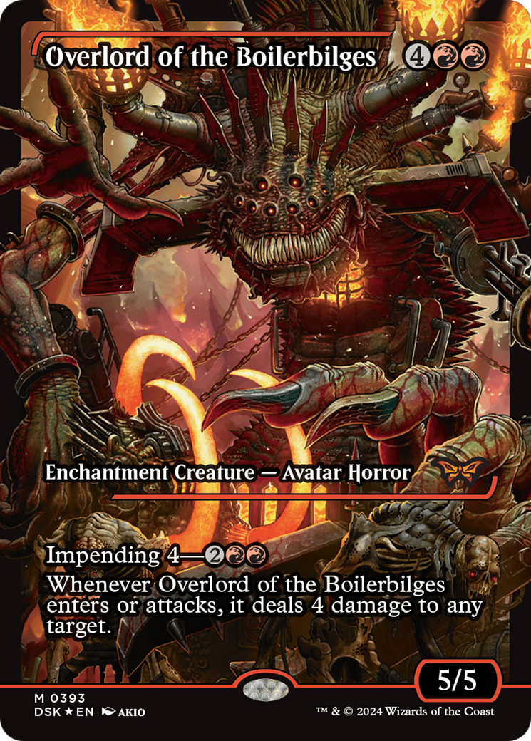 Overlord of the Boilerbilges (DSK-393) [Duskmourn: House of Horror] (Showcase) Foil MTG Single Wizards of the Coast
