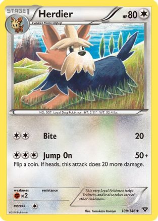 Herdier (109/146) [XY: Base Set] Pokemon Single Pokémon