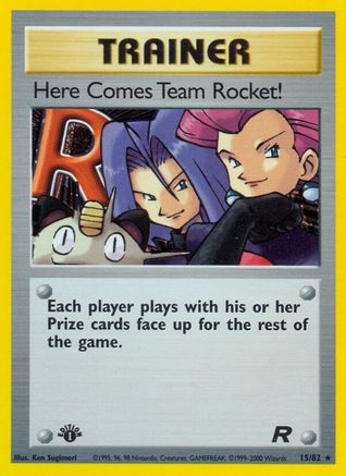 Here Comes Team Rocket! (15/82) 1st Edition Holofoil [Vintage: Team Rocket] Pokemon Single Pokémon