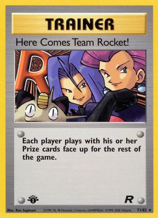 Here Comes Team Rocket! (71/82) 1st Edition [Vintage: Team Rocket] Pokemon Single Pokémon