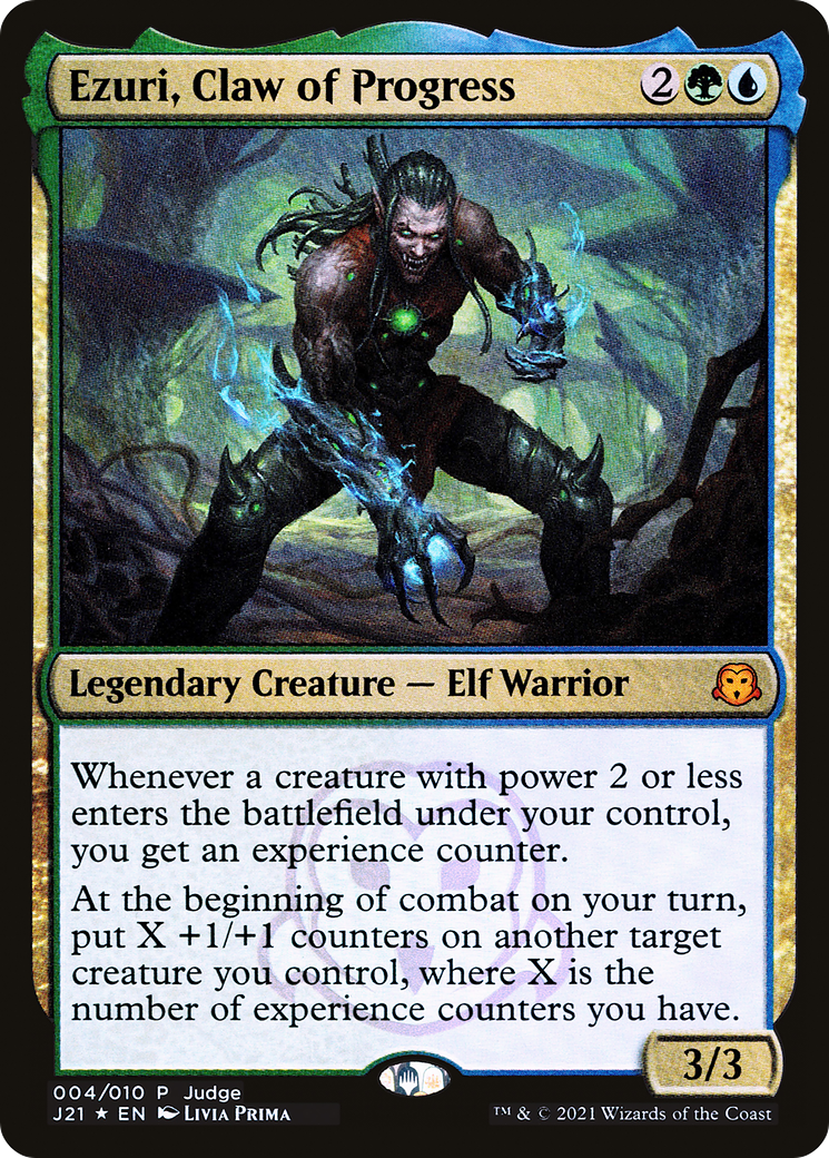 Ezuri, Claw of Progress (JDG-004) [Misc] Judge Gift Cards 2021 Foil MTG Single Wizards of the Coast