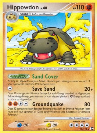 Hippowdon (/111) Reverse Holofoil [Platinum: Rising Rivals] Pokemon Single Pokémon