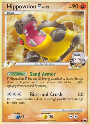 Hippowdon E4 (/111) Reverse Holofoil [Platinum: Rising Rivals] Pokemon Single Pokémon