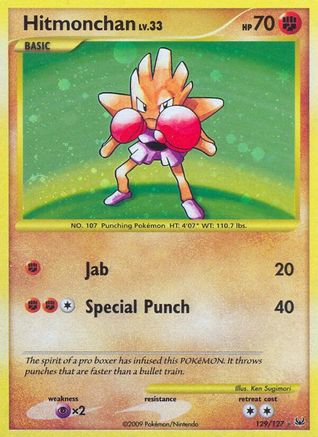 Hitmonchan 129/127 Holofoil [Platinum: Base set] Pokemon Single Pokémon