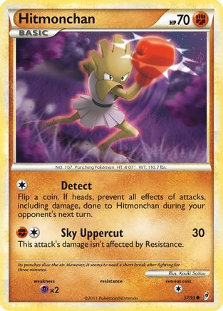 Hitmonchan (57/95) Reverse Holofoil [HGSS: Call of Legends] Pokemon Single Pokémon