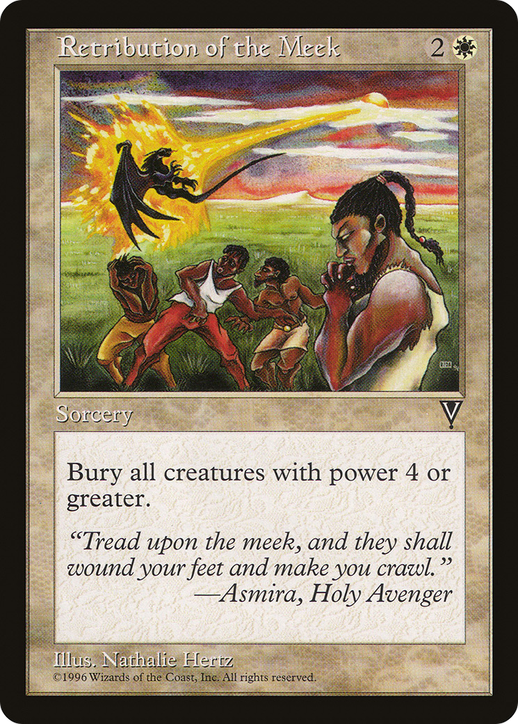 Retribution of the Meek (VIS-019) [Visions] MTG Single Wizards of the Coast