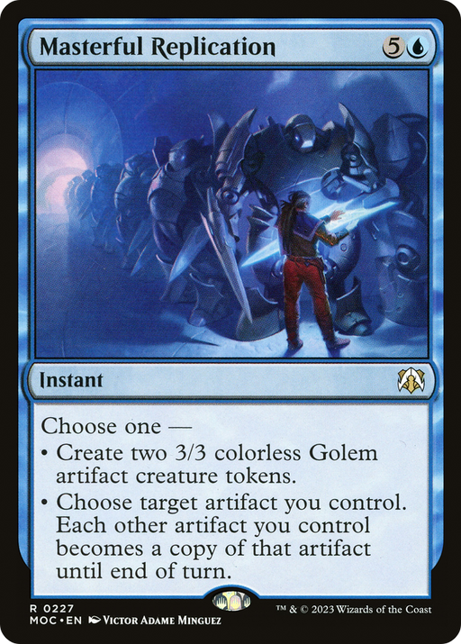 Masterful Replication (MOC-227) [March of the Machine Commander] MTG Single Wizards of the Coast