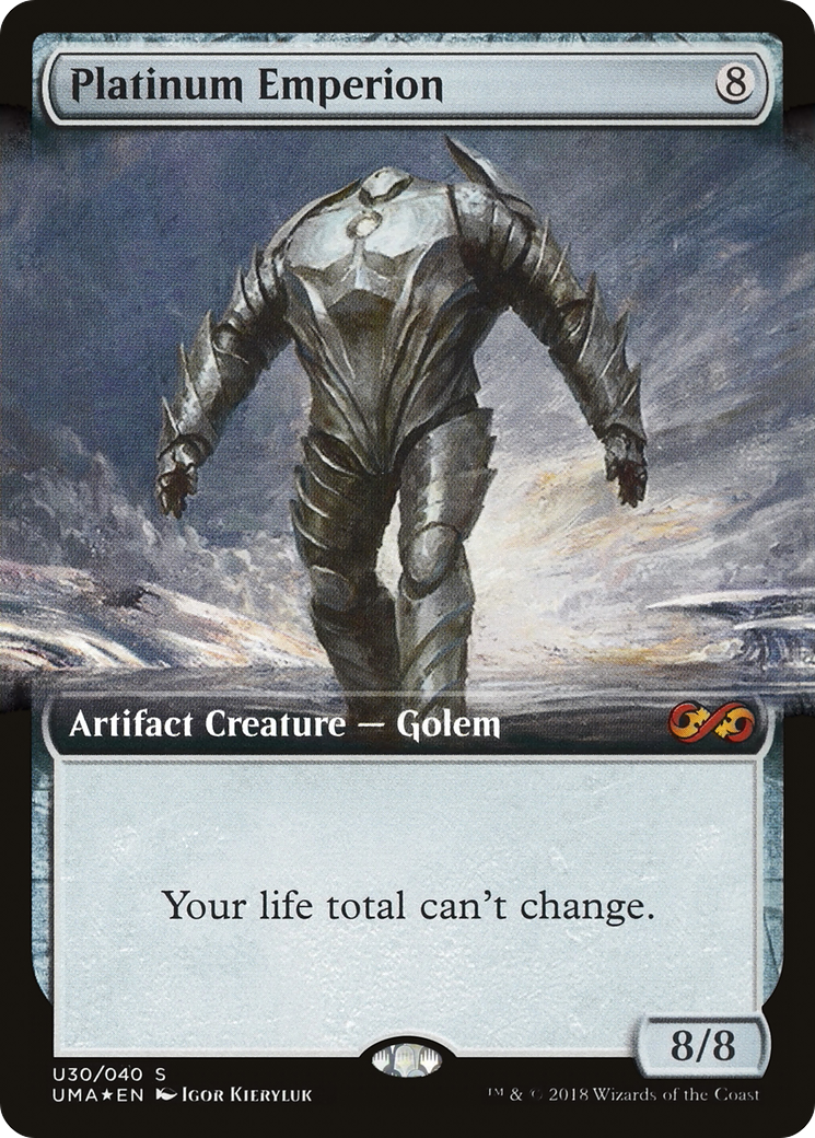 Platinum Emperion (UMA:BT-U30) [Ultimate Box Topper] (Extended Art) Foil MTG Single Wizards of the Coast