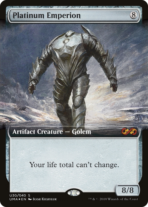 Platinum Emperion (UMA:BT-U30) [Ultimate Box Topper] (Extended Art) Foil MTG Single Wizards of the Coast