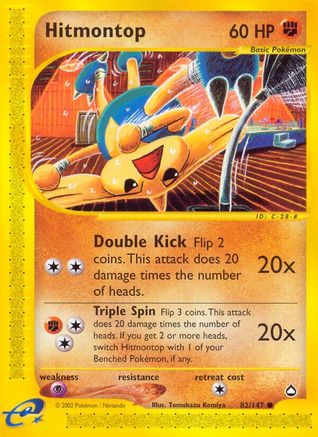 Hitmontop (82/147) Reverse Holofoil [Vintage: Aquapolis] Pokemon Single Pokémon