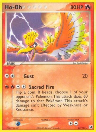 Ho-Oh (27/115) [EX: Unseen Forces] Pokemon Single Pokémon