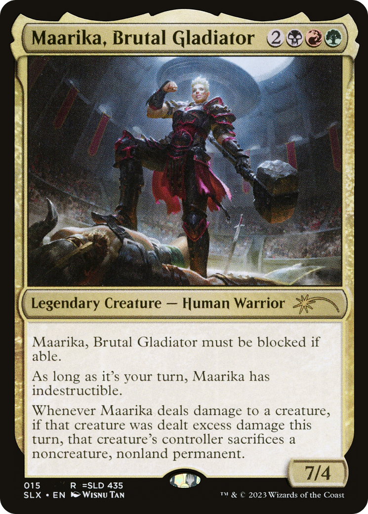 Maarika, Brutal Gladiator (SLX-015) [Secret Lair] Universes Within MTG Single Wizards of the Coast