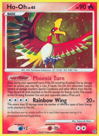 Ho-Oh (/132) Reverse Holofoil [DP: Secret Wonders] Pokemon Single Pokémon