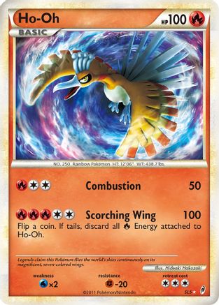 Ho-Oh (Shiny) (/95) Holofoil [HGSS: Call of Legends] Pokemon Single Pokémon