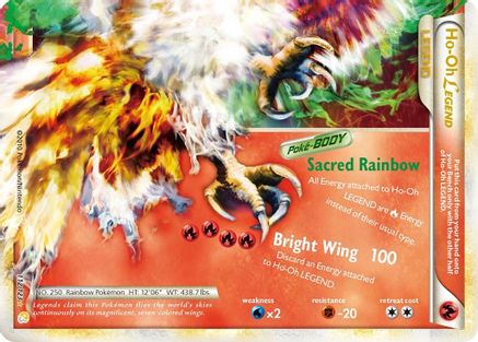 Ho-Oh Legend (Bottom) 112/123 Holofoil [HGSS: Base Set] Pokemon Single Pokémon