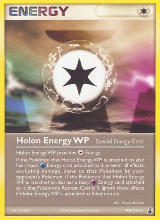 Holon Energy WP (106/113) - [EX: Delta Species] Reverse Holofoil Pokemon Single Pokémon
