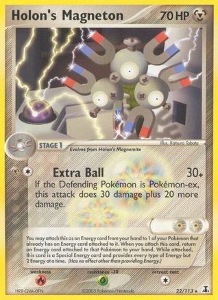 Holon's Magneton (22/113) Reverse Holofoil [EX: Delta Species] Pokemon Single Pokémon