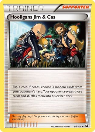 Hooligans Jim & Cas (/108) Reverse Holofoil [BW: Dark Explorers] Pokemon Single Pokémon