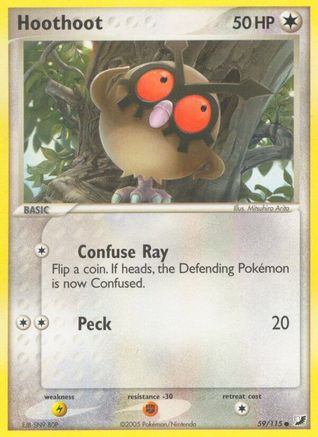 Hoothoot (/115) [EX: Unseen Forces] Pokemon Single Pokémon