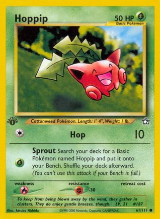 Hoppip (61/111) 1st Edition [Vintage: Neo Genesis] Pokemon Single Pokémon