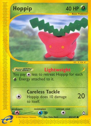 Hoppip (83/147) Reverse Holofoil [Vintage: Aquapolis] Pokemon Single Pokémon