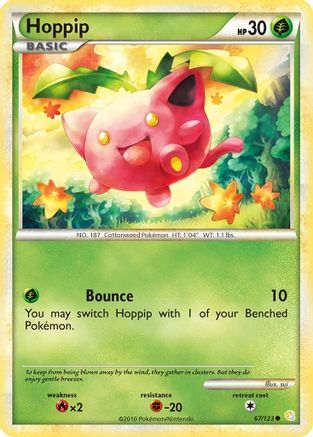 Hoppip (67/123) Reverse Holofoil [HGSS: Base Set] Pokemon Single Pokémon