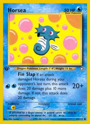 Horsea (62/111) 1st Edition [Vintage: Neo Genesis] Pokemon Single Pokémon