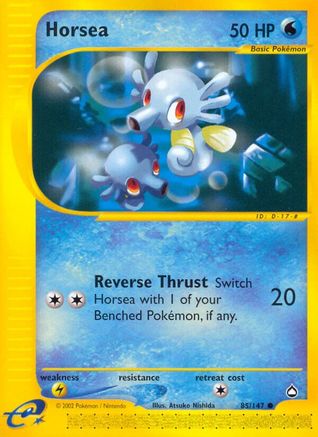 Horsea (85) (/147) Reverse Holofoil [Vintage: Aquapolis] Pokemon Single Pokémon