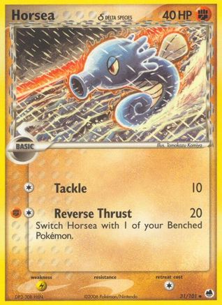 Horsea - 031/101 (Delta Species) (31/101) [EX: Dragon Frontiers] Pokemon Single Pokémon