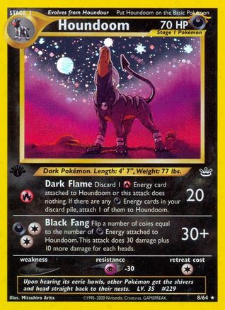Houndoom (/64) 1st Edition Holofoil [Vintage: Neo Revelation] Pokemon Single Pokémon