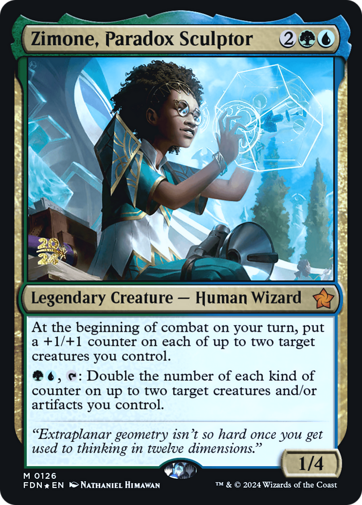 Zimone, Paradox Sculptor (PRE-126) [Foundations Promos] Foil MTG Single Wizards of the Coast