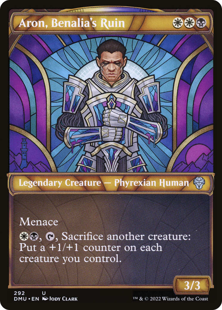 Aron, Benalia's Ruin (DMU-292) [Dominaria United] (Showcase) Foil MTG Single Wizards of the Coast