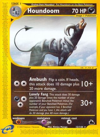 Houndoom (12) (/144) Reverse Holofoil [Vintage: Skyridge] Pokemon Single Pokémon