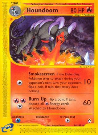 Houndoom (14) (/147) Reverse Holofoil [Vintage: Aquapolis] Pokemon Single Pokémon