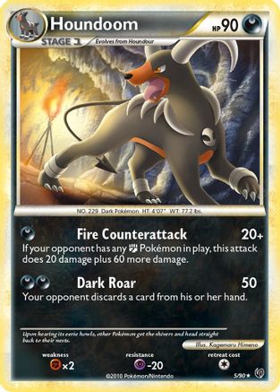 Houndoom (/90) Holofoil [HGSS: Undaunted] Pokemon Single Pokémon