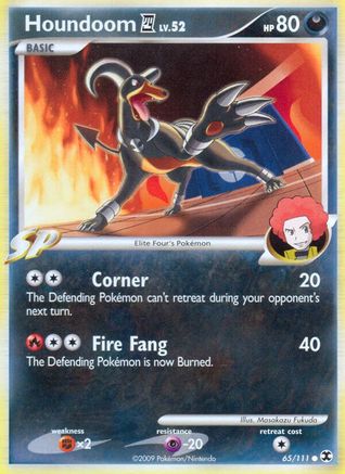 Houndoom E4 (65/111) Reverse Holofoil [Platinum: Rising Rivals] Pokemon Single Pokémon