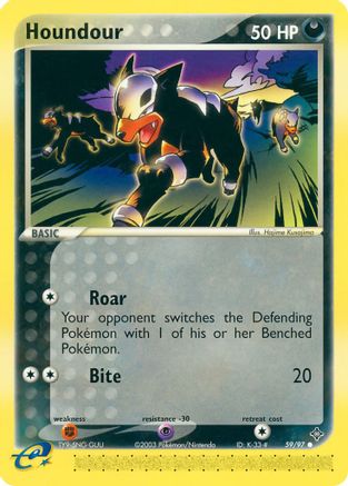 Houndour (59/97) Reverse Holofoil [EX: Dragon] Pokemon Single Pokémon
