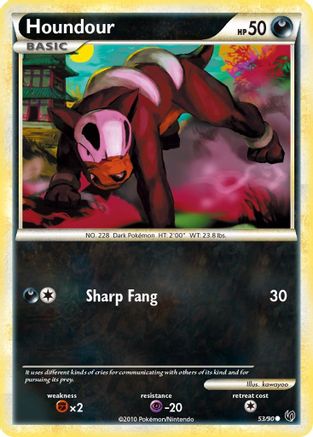 Houndour (53/90) [HGSS: Undaunted] Pokemon Single Pokémon